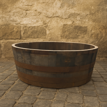 Pflanzkübel aus originalem 500L Sherryfass