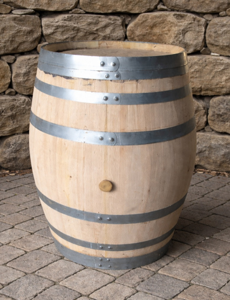 430 Liter Regentonne aus Kastanien Holzfass