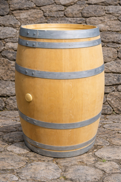 Sehr helles 225 Liter Holzfass